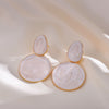 1 Pair Elegant Color Block Plating Copper Gold Plated Drop Earrings