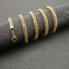 Men Hip Hop Geometric Titanium Steel PVD Plating Necklaces