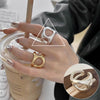 Hip-hop Streetwear Geometric Copper Open Ring