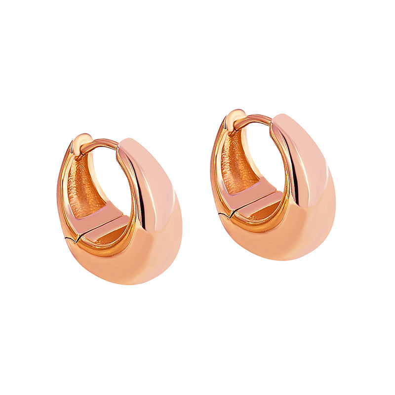 1 Pair Simple Style Classic Style Commute Geometric Plating Copper 18k Gold Plated Rose Gold Plated Silver Plated Earrings