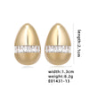 1 Pair Ig Style Simple Style Geometric Butterfly Plating Inlay Copper Zircon White Gold Plated Gold Plated Ear Studs