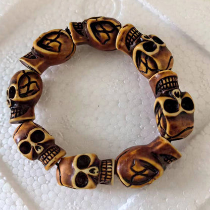 Fashion Skull Alloy Unisex Bracelets 1 Piece