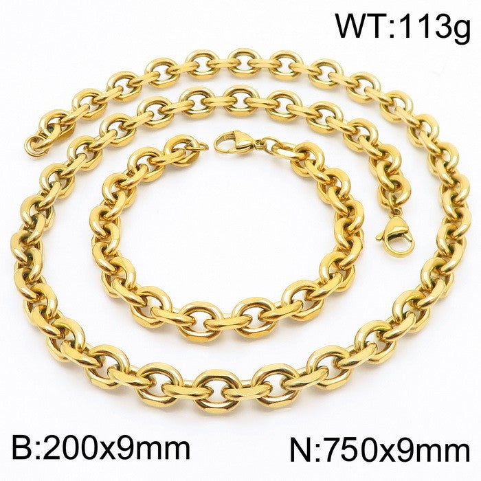 Fashion Stainless Steel O-chain Necklace Wholesale Gooddiy