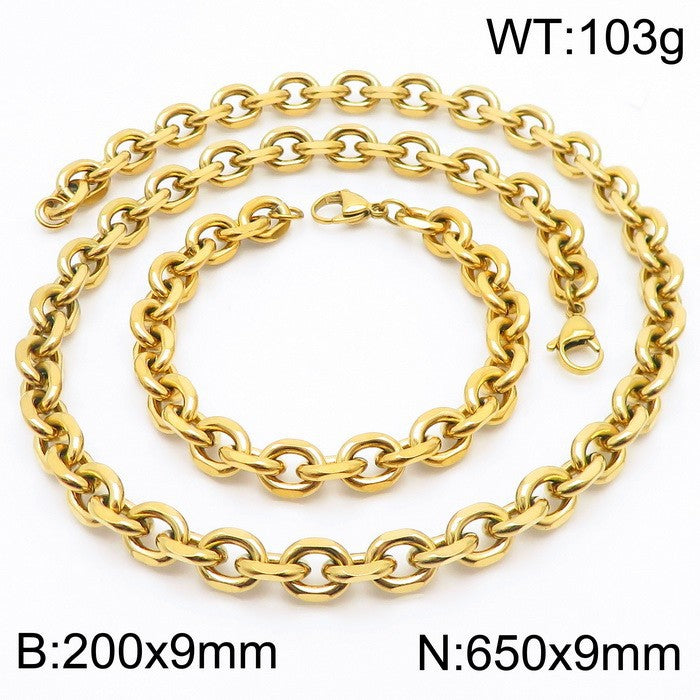 Fashion Stainless Steel O-chain Necklace Wholesale Gooddiy