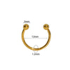 Simple Style U Shape Stainless Steel Lip Stud Nose Ring In Bulk