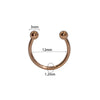 Simple Style U Shape Stainless Steel Lip Stud Nose Ring In Bulk