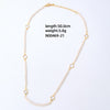 Simple Style Devil's Eye Square Eye Copper Inlay Crystal Pearl Zircon Necklace