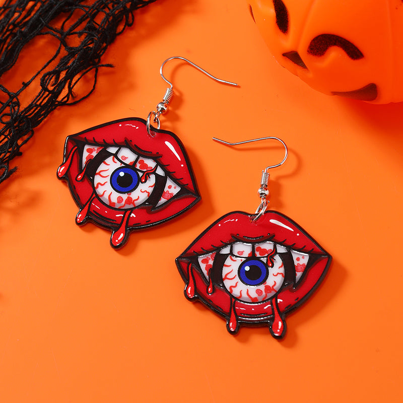 1 Pair Funny Eye Arylic Drop Earrings