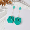 1 Pair Fashion Petal Arylic Women's Drop Earrings