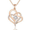 Simple Style Classic Style Heart Shape Sterling Silver Inlay Zircon Pendant Necklace