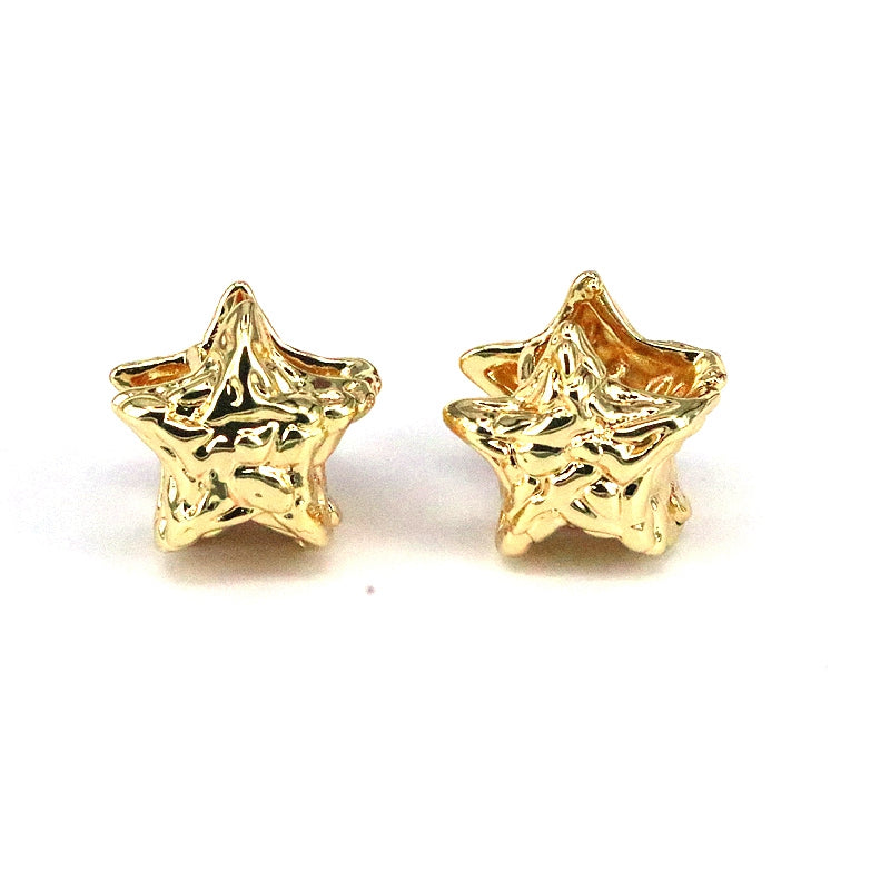 1 Pair Vintage Style Simple Style Star Heart Shape Plating Copper Gold Plated Ear Cuffs