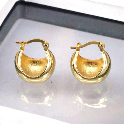 1 Pair Vintage Style Simple Style Geometric Copper Gold Plated Silver Plated Earrings