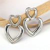 1 Pair Vintage Style Simple Style Heart Shape Copper Gold Plated Silver Plated Ear Studs