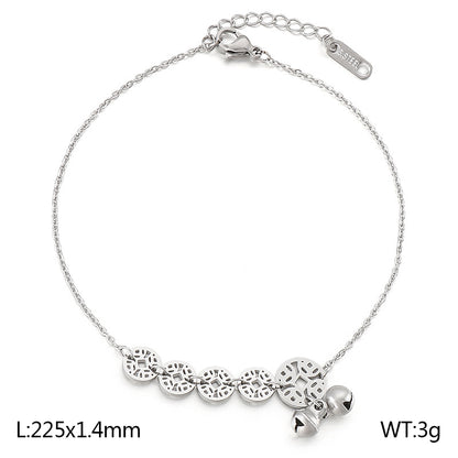 Basic Lady Geometric Titanium Steel Plating Women's Anklet