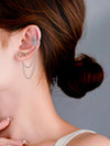 1 Set 2 Pieces Simple Style Classic Style Star Moon Butterfly Plating Inlay Copper Zircon Silver Plated Ear Cuffs