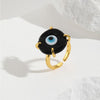 Vintage Style Devil's Eye Copper Plating Open Rings