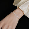 Elegant Glam Shiny Geometric Imitation Pearl Copper Beaded Layered Bracelets Necklace