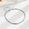 Ig Style Lady Solid Color Sterling Silver Plating Bracelets