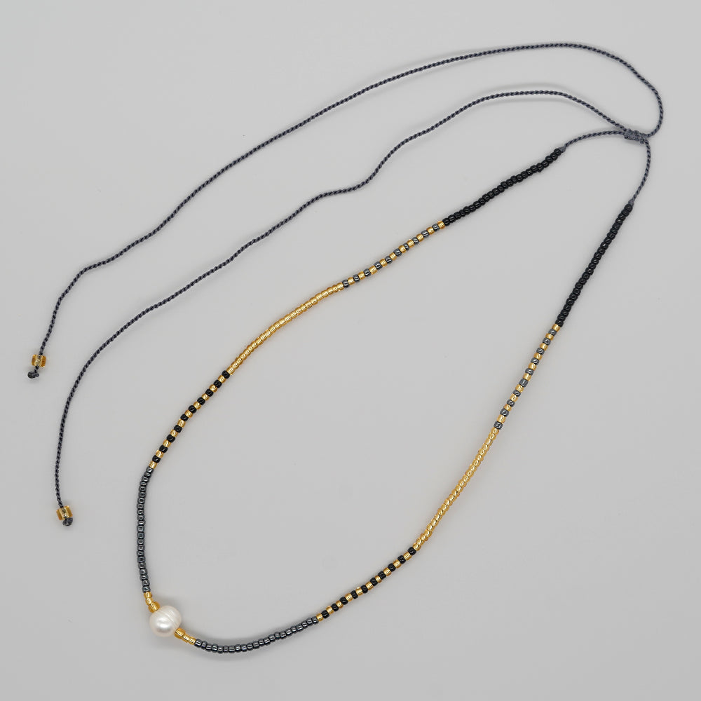 Simple Style Classic Style Geometric Glass Beaded Braid Women's Necklace