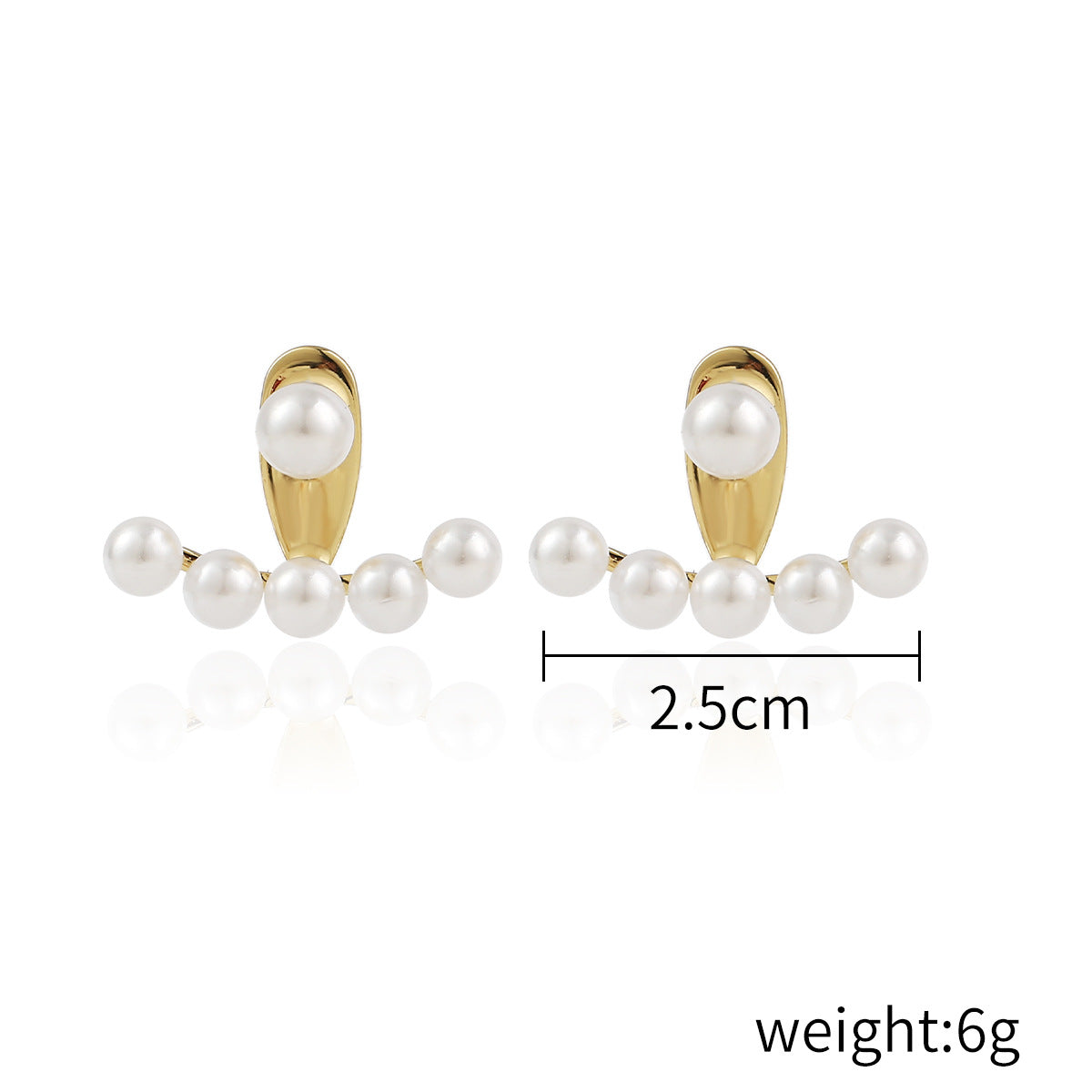 Baroque Style Irregular Imitation Pearl Alloy Women's Earrings 1 Pair