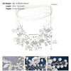 Elegant Bridal Shiny Flower Artificial Pearl Alloy Rhinestone Women's Waist Chain