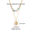 Wholesale Vintage Style Sun Stainless Steel Beaded Plating 18k Gold Plated Pendant Necklace