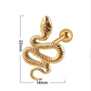 Novelty Streetwear Snake Stainless Steel Polishing Tongue Nail