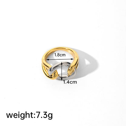 Ig Style Simple Style Oval Copper Plating Inlay Glass Lapis Lazuli 18k Gold Plated Open Rings