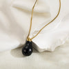 Elegant Simple Style Water Droplets Stainless Steel Plating 18k Gold Plated Pendant Necklace