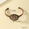 Retro Ethnic Style Commute Flower Ferroalloy Women's Bangle