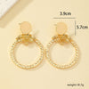 1 Piece 1 Pair Ig Style Simple Style Floral Alloy 14k Gold Plated Drop Earrings