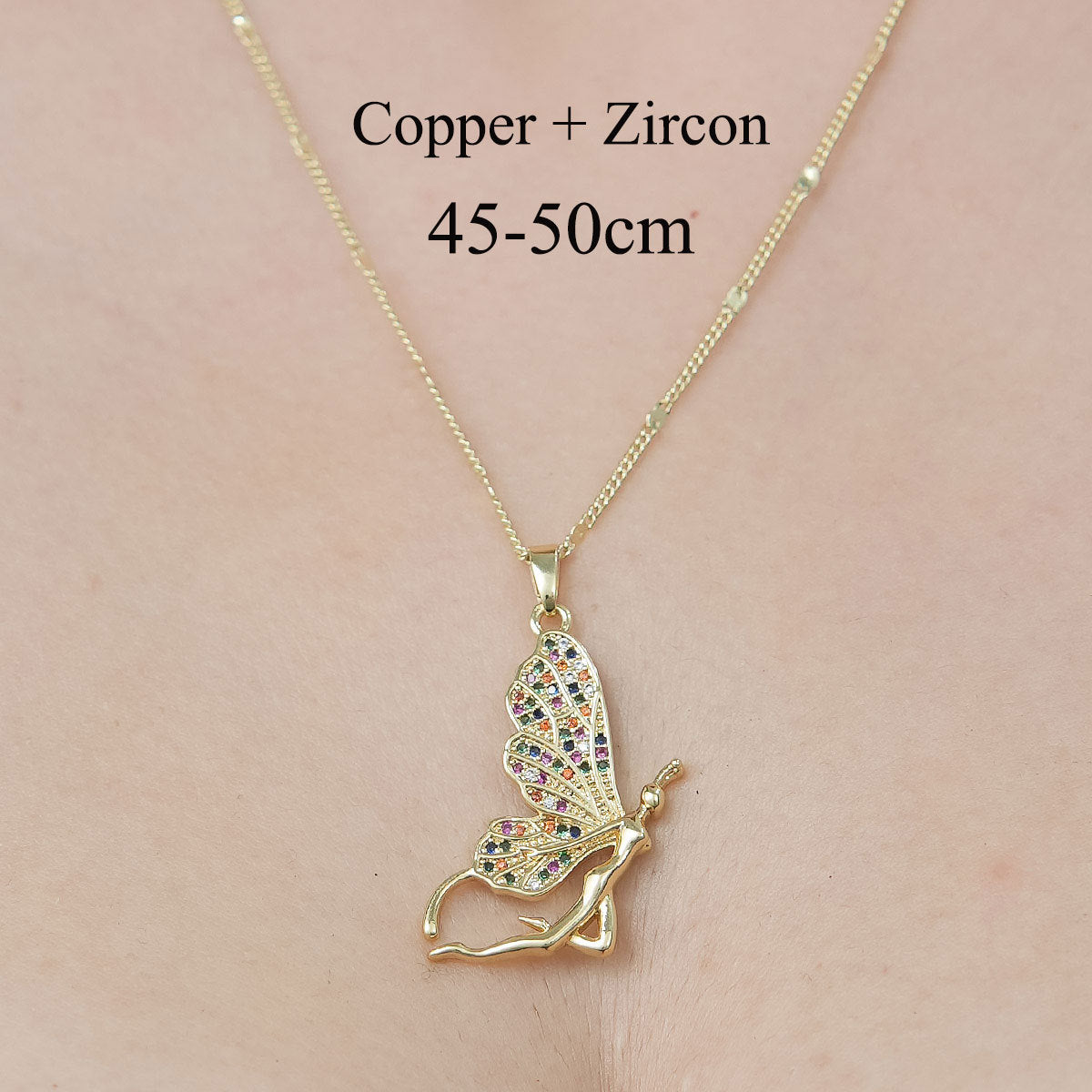 Simple Style Devil's Eye Heart Shape Owl Copper Plating Inlay Zircon Pendant Necklace