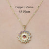 Simple Style Devil's Eye Heart Shape Owl Copper Plating Inlay Zircon Pendant Necklace