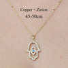 Simple Style Devil's Eye Heart Shape Owl Copper Plating Inlay Zircon Pendant Necklace