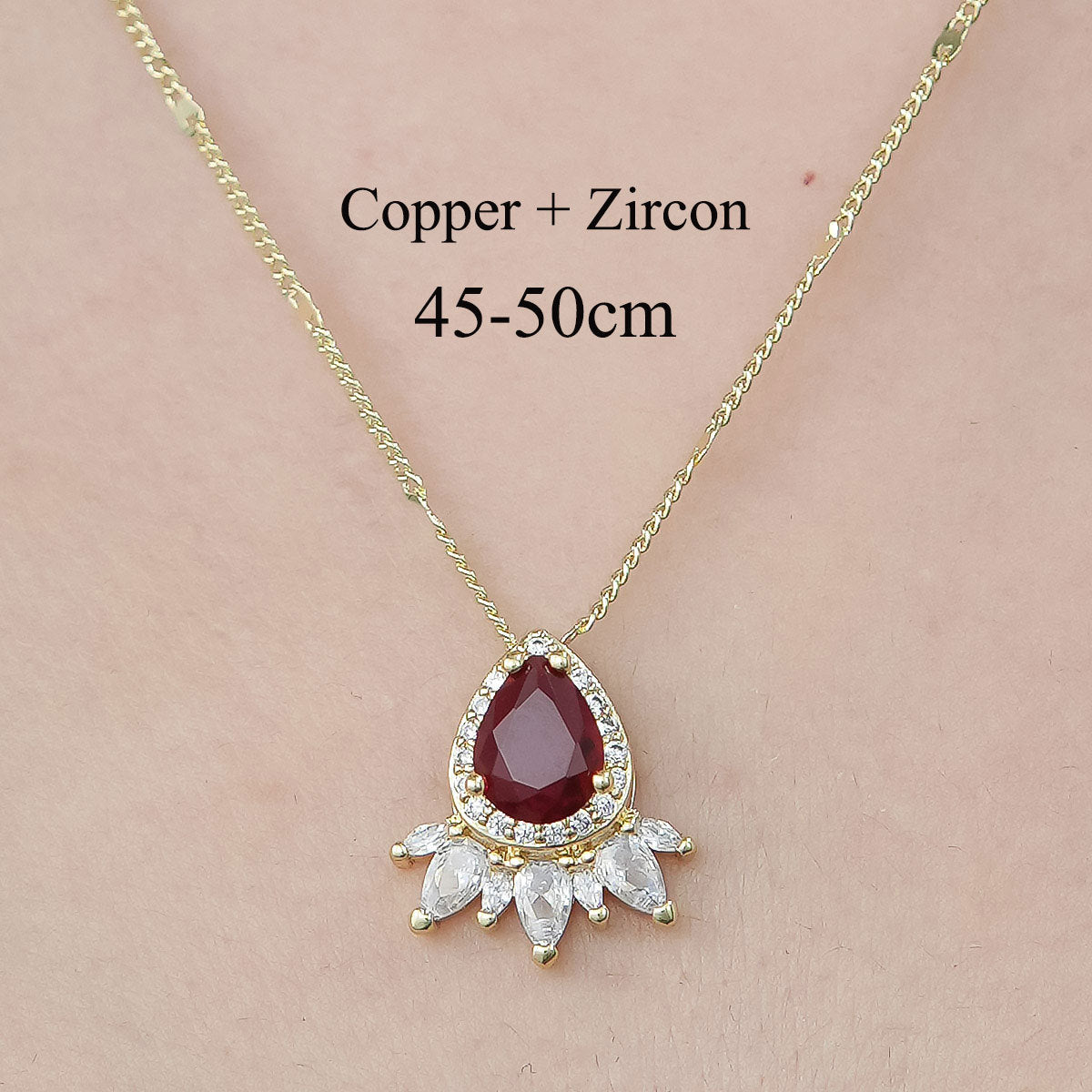 Simple Style Cross Sunflower Butterfly Copper Plating Inlay Zircon Pendant Necklace