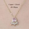 Simple Style Cross Sunflower Butterfly Copper Plating Inlay Zircon Pendant Necklace