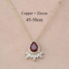 Simple Style Cross Sunflower Butterfly Copper Plating Inlay Zircon Pendant Necklace