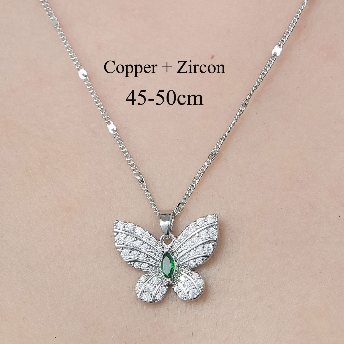 Wholesale Simple Style Butterfly Elephant Stainless Steel Titanium Steel Polishing Plating Pendant Necklace