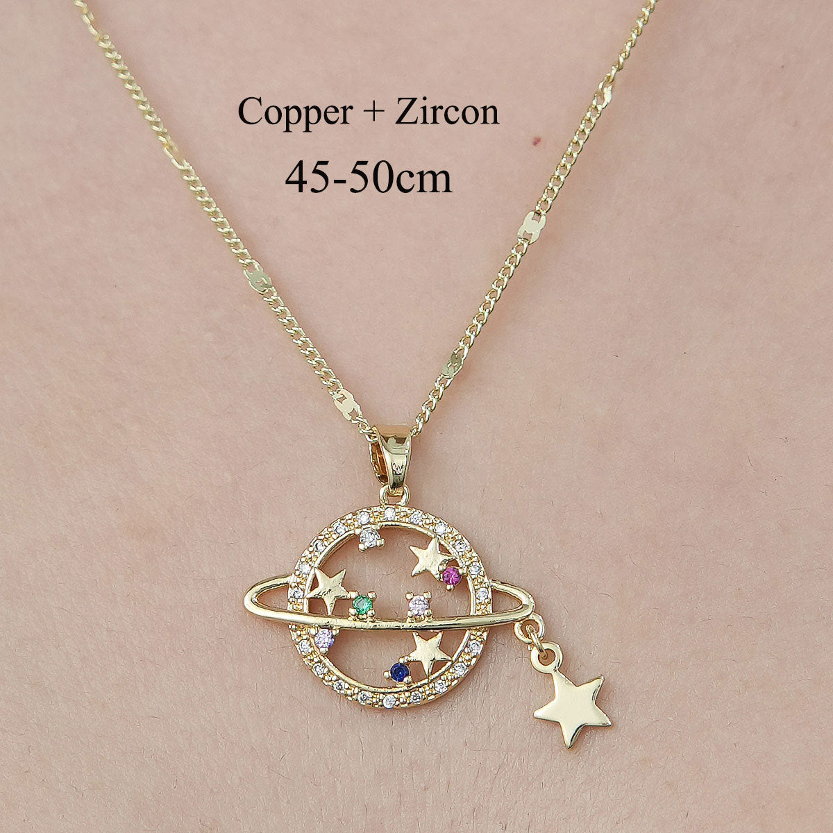 Wholesale Simple Style Four Leaf Clover Devil's Eye Dolphin Stainless Steel Titanium Steel Polishing Plating Pendant Necklace