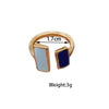 Simple Style Classic Style Color Block Gold Plated Alloy Wholesale Rings