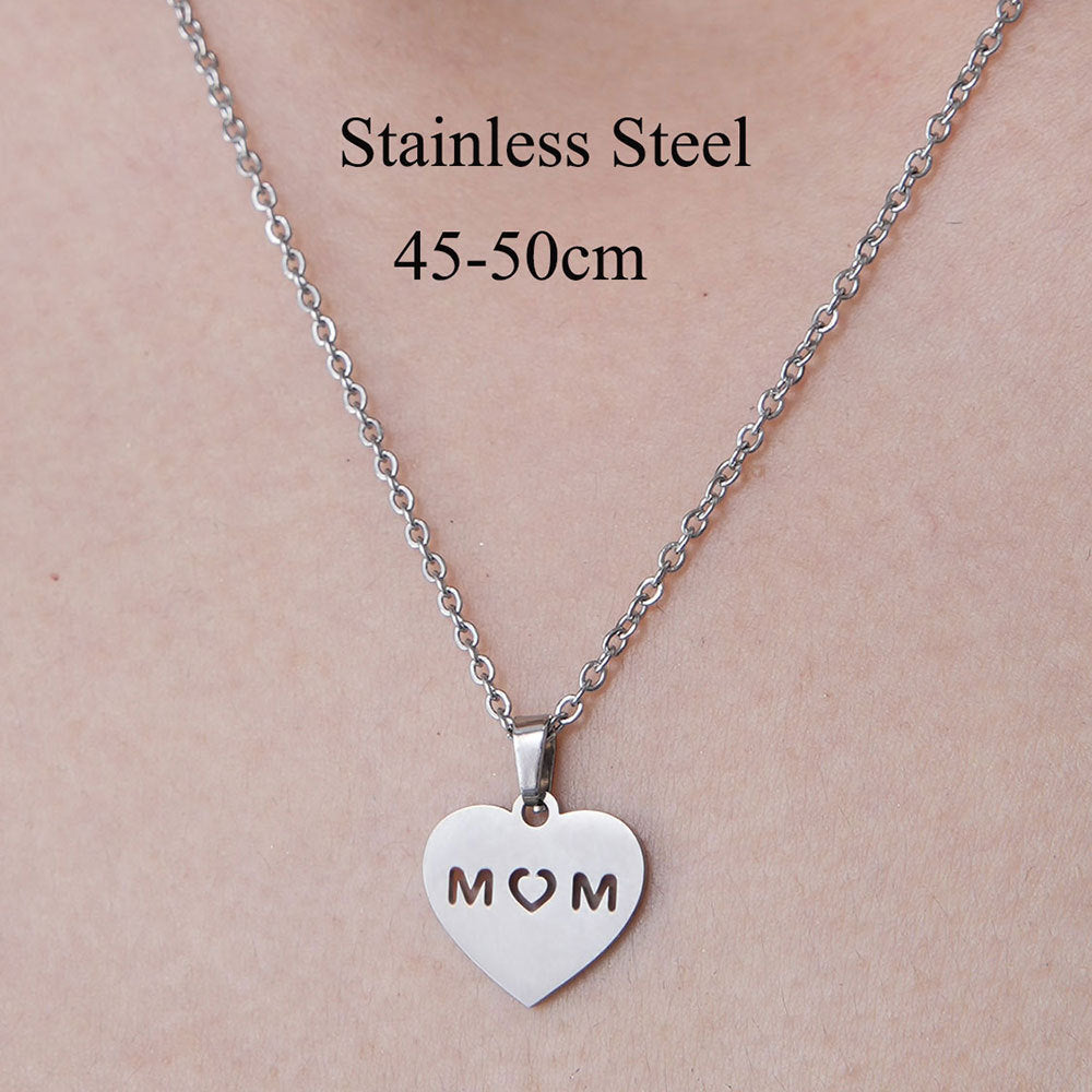 Wholesale Simple Style Human Letter Footprint Stainless Steel Titanium Steel Polishing Plating Pendant Necklace