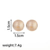 1 Pair Ig Style Water Droplets Plating Copper 18k Gold Plated Ear Studs