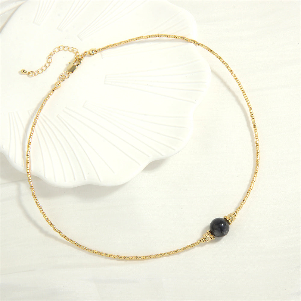 Basic Simple Style Round Freshwater Pearl Stone Copper Plating Inlay Zircon 18k Gold Plated Bracelets Earrings Necklace