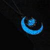 European And American Halloween Hot Hollow Moon Luminous Lucky Tree Clavicle Chain Accessories Necklace Factory In Stock Ornament