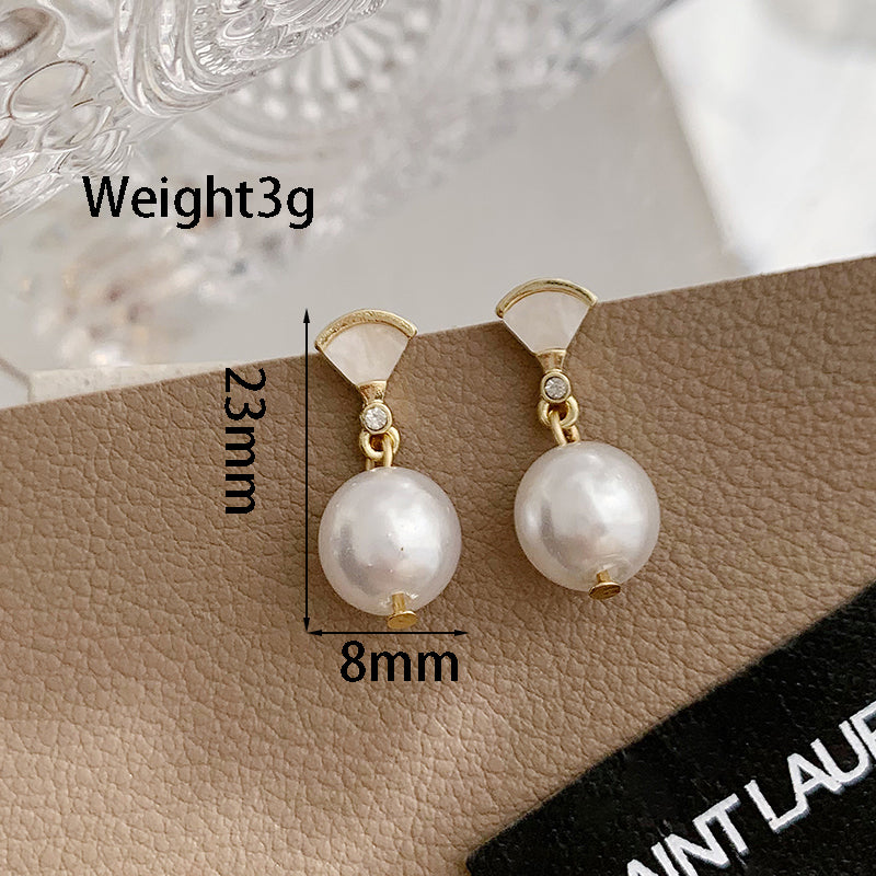 1 Pair Elegant Sweet Geometric Alloy Acrylic Drop Earrings Ear Cuffs