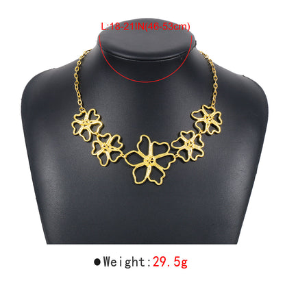 Modern Style Simple Style Flower Alloy Women's Necklace