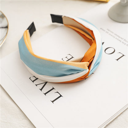 Elegant Simple Style Color Block Cloth Printing Hair Band