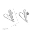 1 Pair Simple Style Heart Shape Polishing Plating Copper 18K Gold Plated Ear Studs