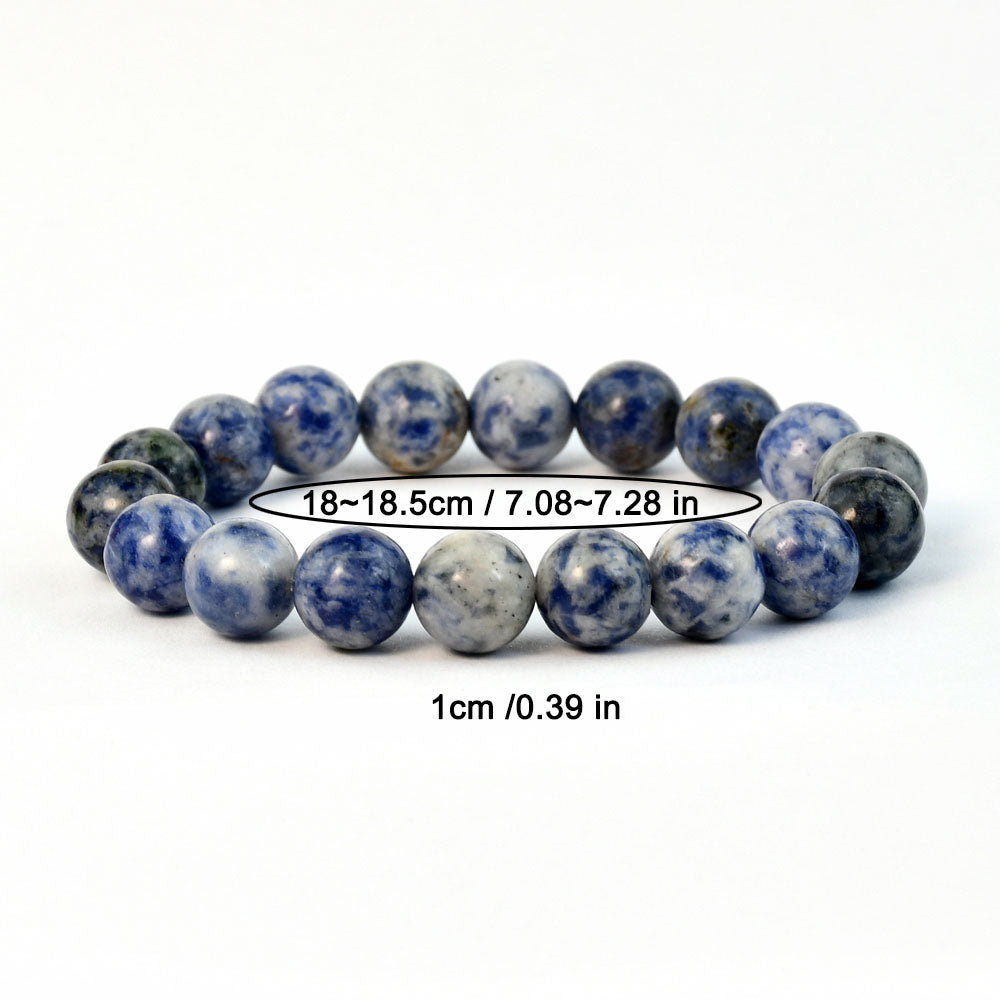 Vintage Style Simple Style Round Dots Natural Stone Beaded Unisex Bracelets