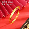 Chinoiserie Geometric Copper Gold Plated Bangle